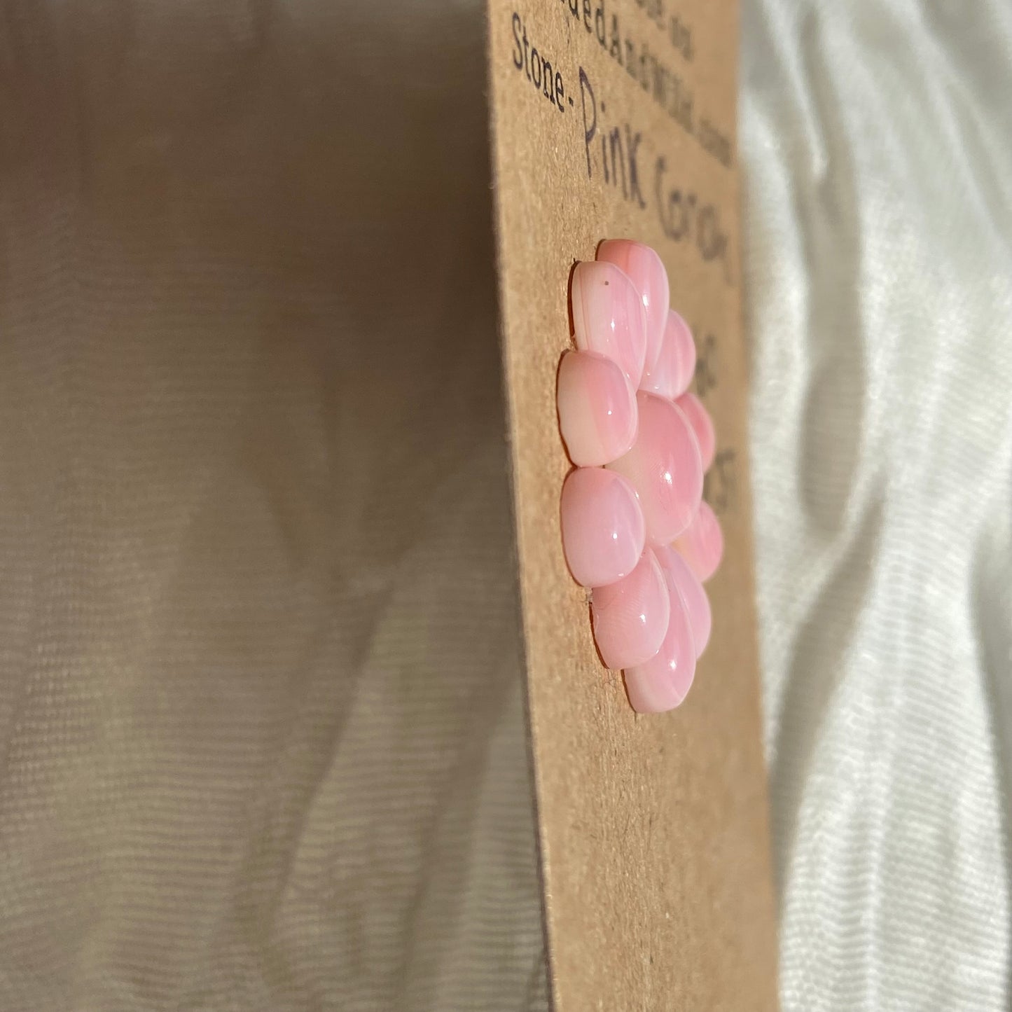 Pink Conch Cabochon - PC37 1A178592-4B81-4298-A975-B95D21ADBDD4 Brandedandwild.com