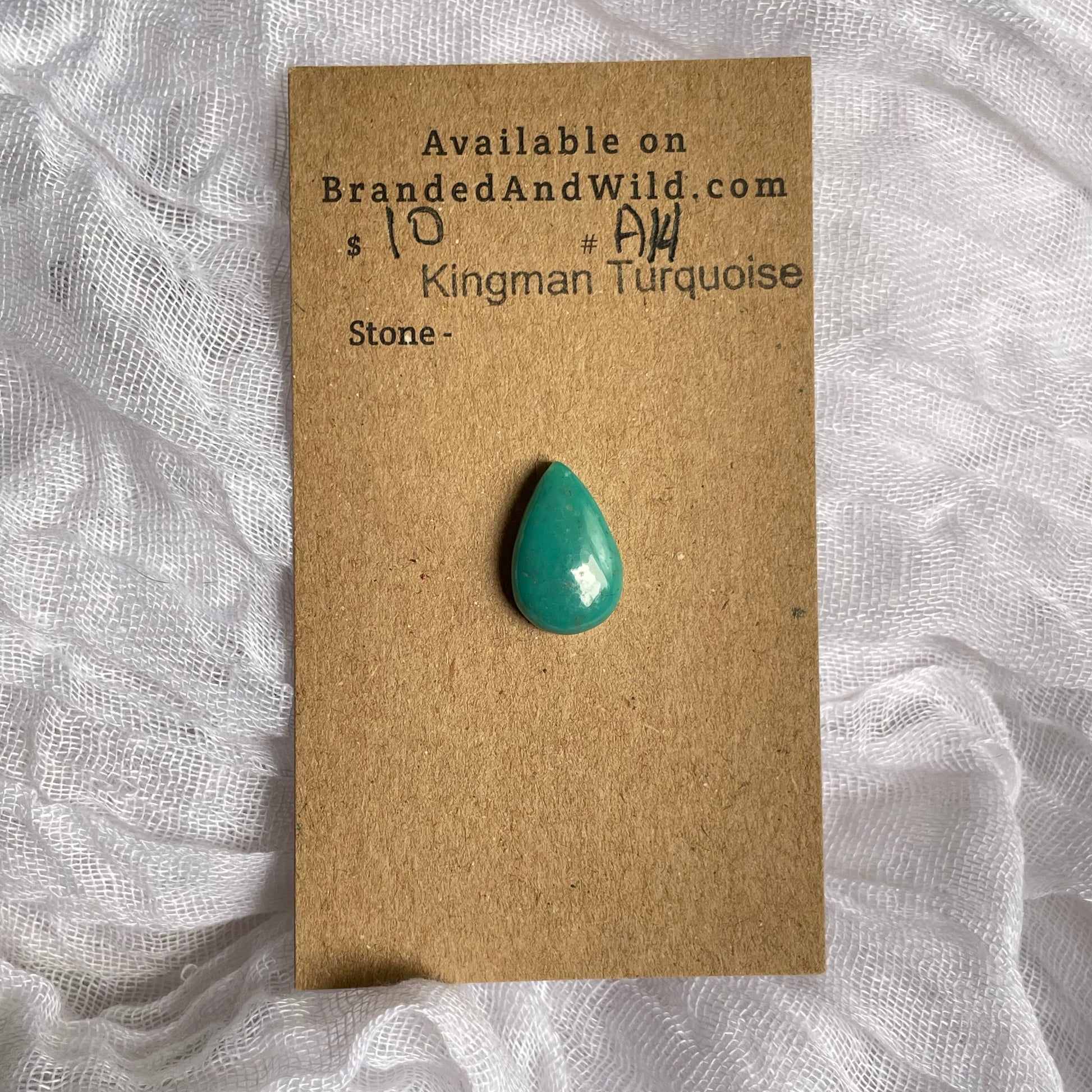 Kingman Turquoise Cabochon - KT14 1A1D9D91-E0D5-41D8-AED4-BDF50061B0F4 Brandedandwild.com