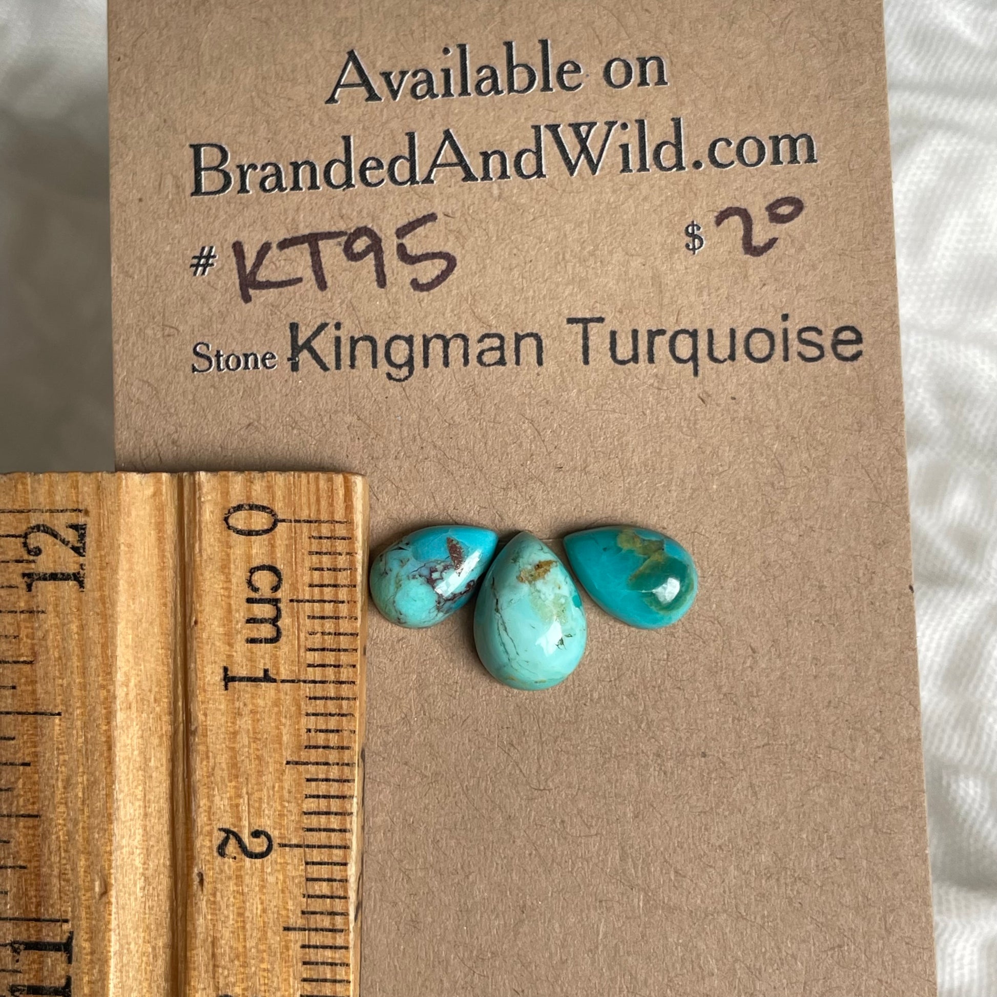 Kingman Turquoise Cabochon - KT95 1A2651F0-8B8C-477B-A920-AF888E7D2C01 Brandedandwild.com