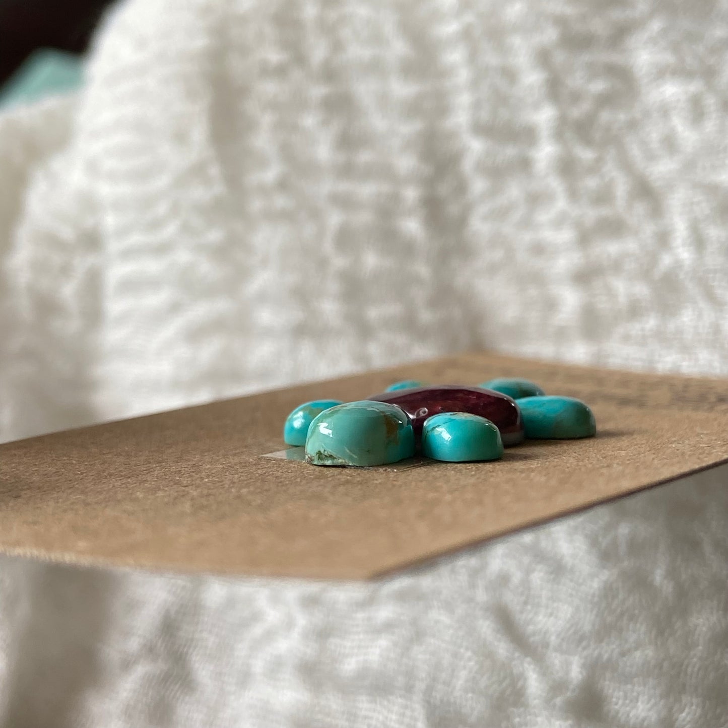 Kingman Turquoise / Oyster Shell Cabochon - OK03