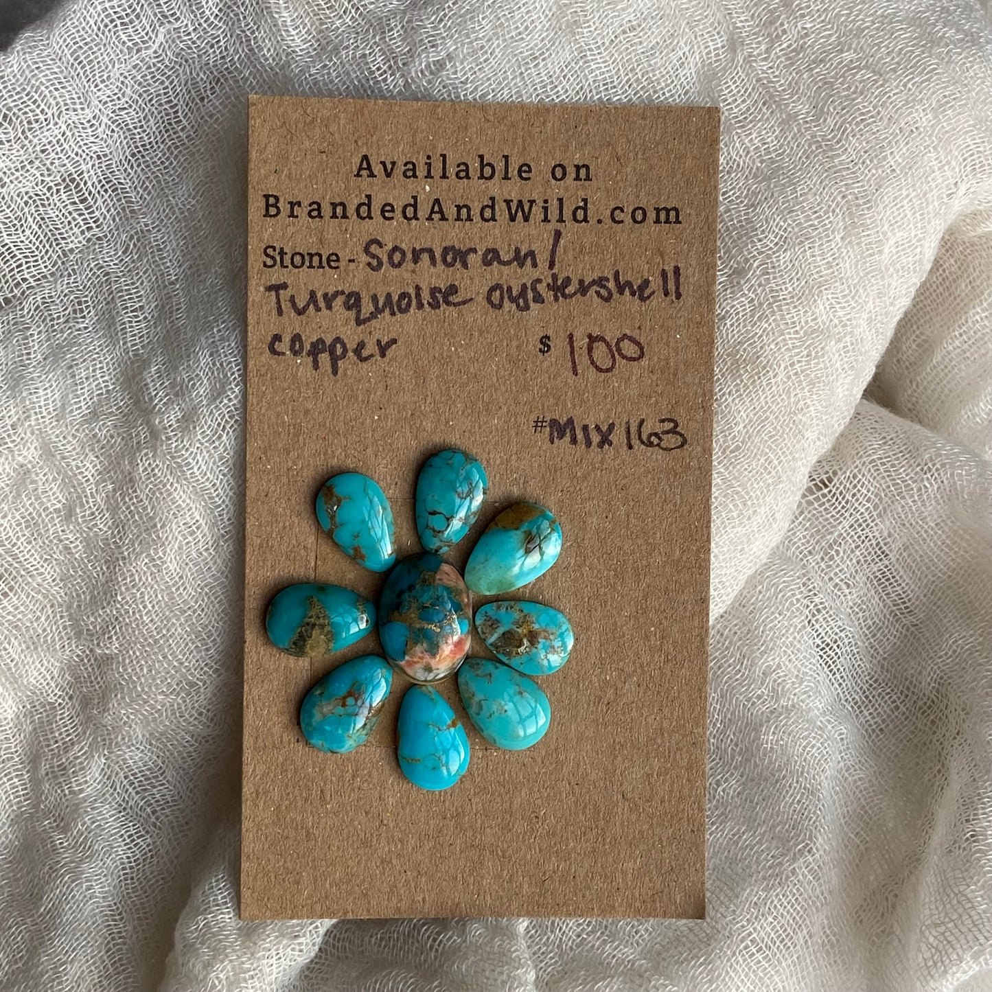 Sonoran /  Oyster Shell Cabochon - MIX163