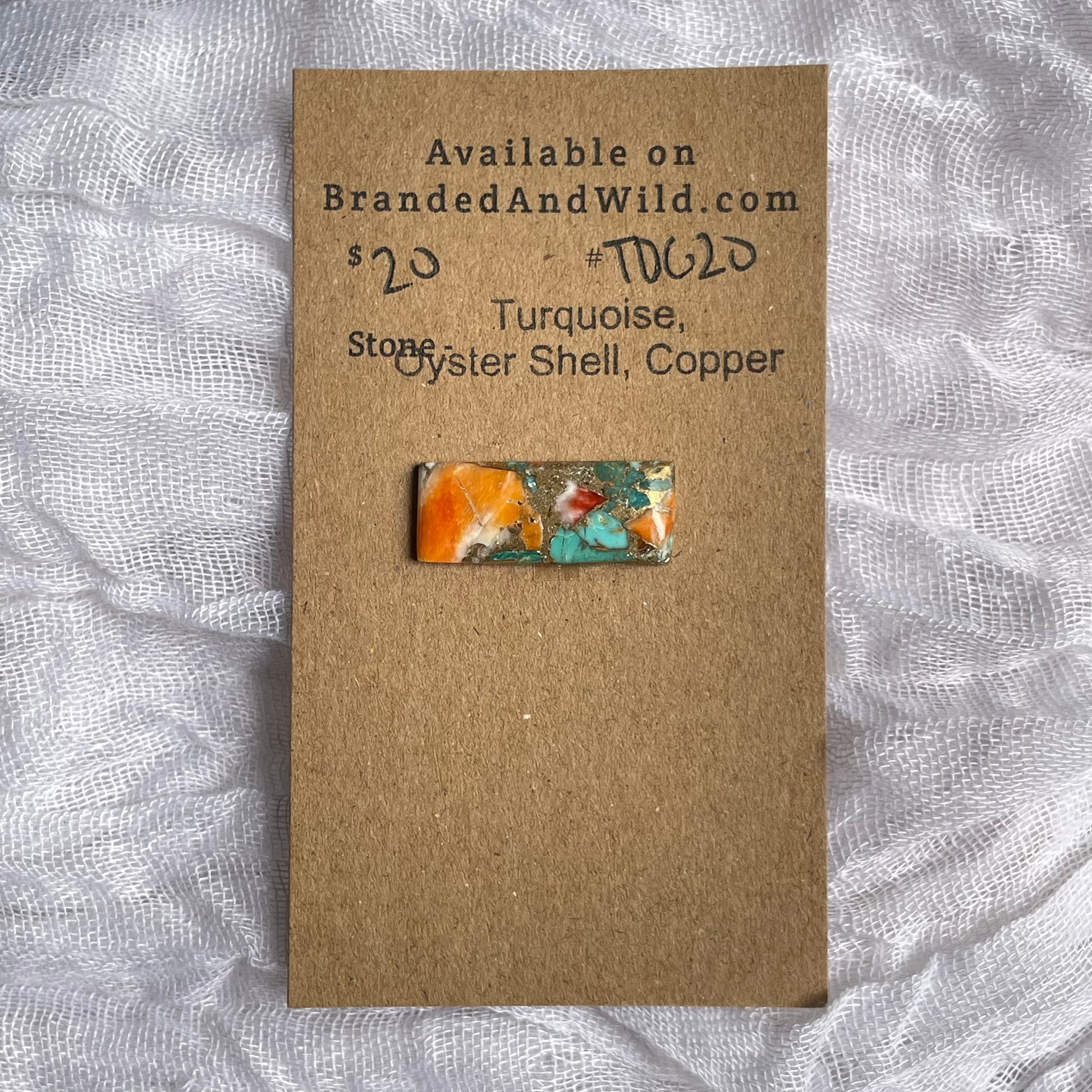 Turquoise, Oyster Shell, Copper Cabochon - TOC20 1AADD4B0-28BE-46F5-8A41-B74DA692B217 Brandedandwild.com