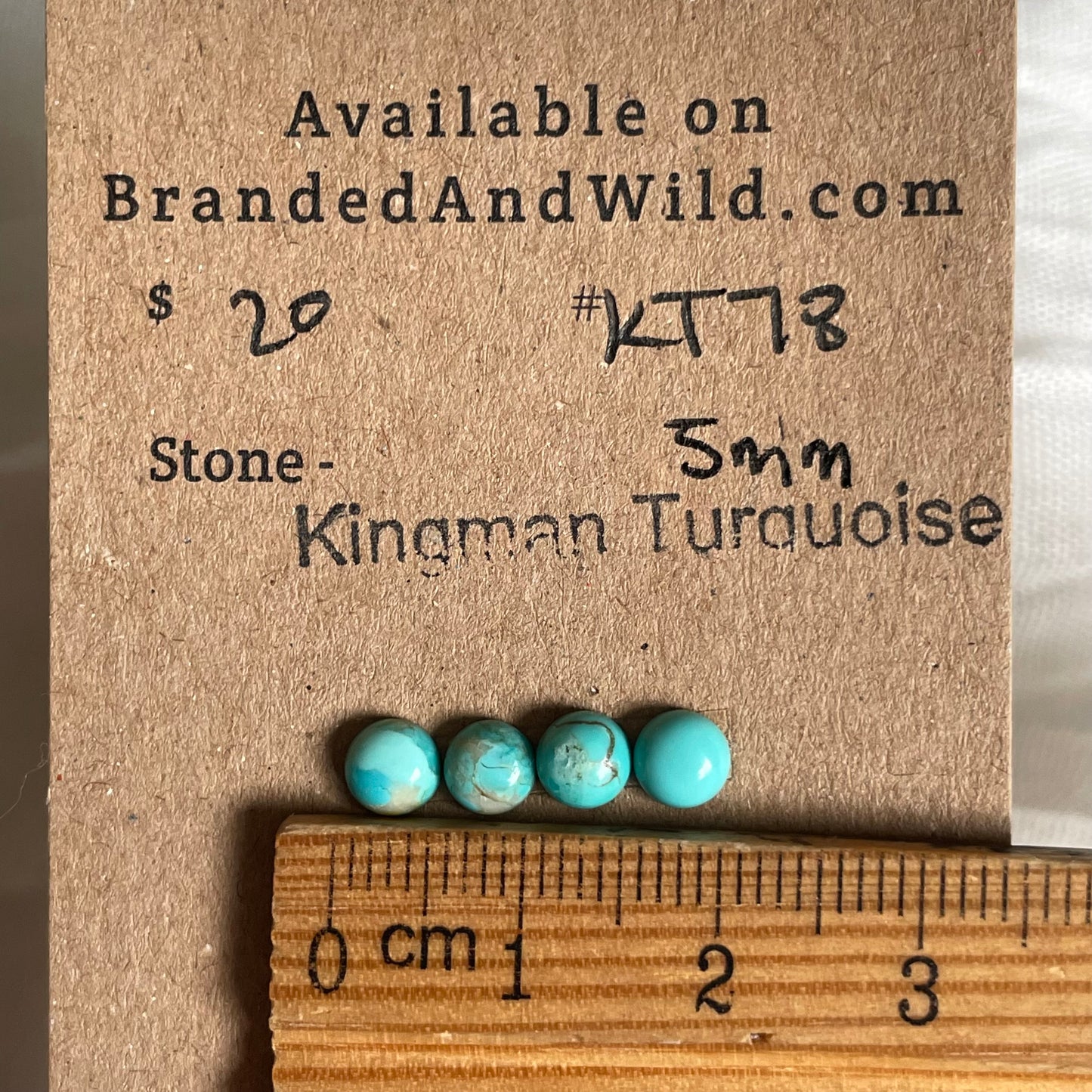Kingman Turquoise Cabochon - KT78 1ADC6580-A8C2-4679-8C68-F4BF11A90BC4 Brandedandwild.com
