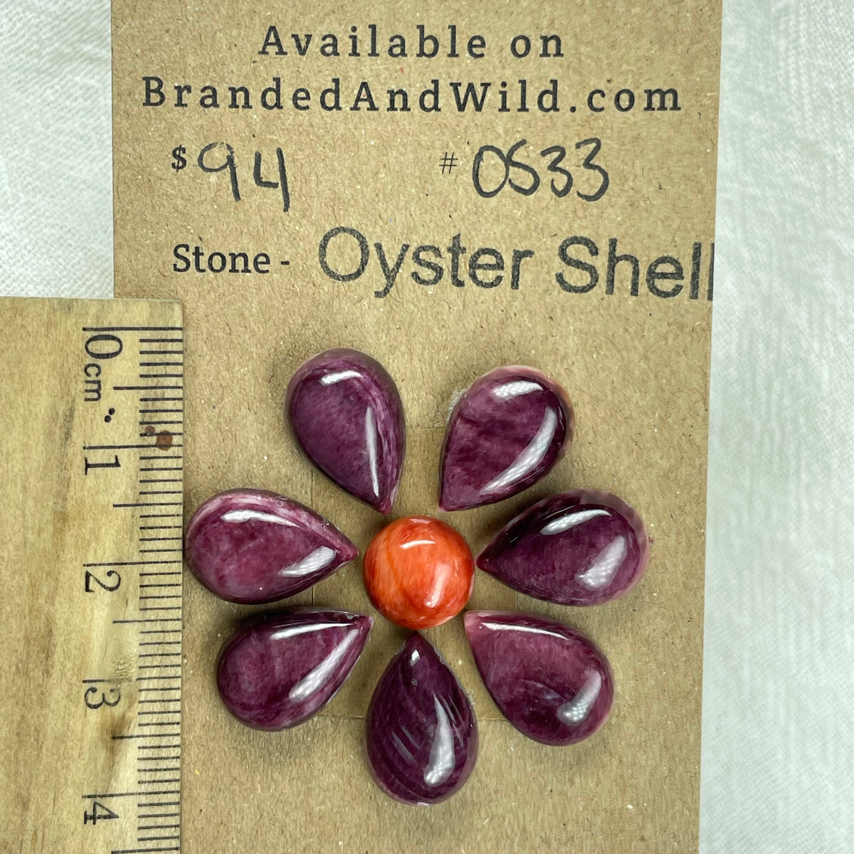 Oyster Shell Cabochon - OS33 1AFC7856-FFA8-4ABE-90B6-204BE444B7DD Brandedandwild.com