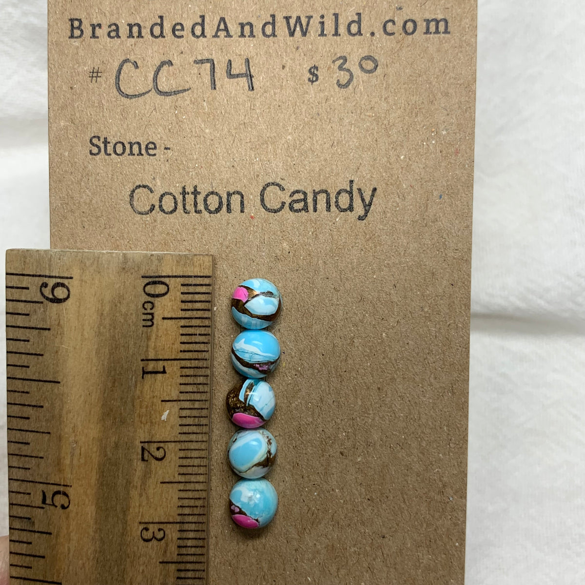 Cotton Candy Cabochon - CC74 1B23859F-9260-466F-89C8-5FD2CBED1199 Brandedandwild.com