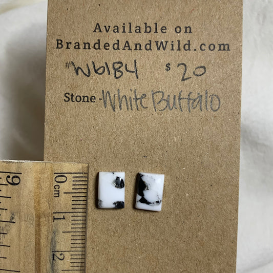 White Buffalo Cabochon - WB184 1B262E78-7B5D-4F3E-9179-2AD380B63F41 Brandedandwild.com