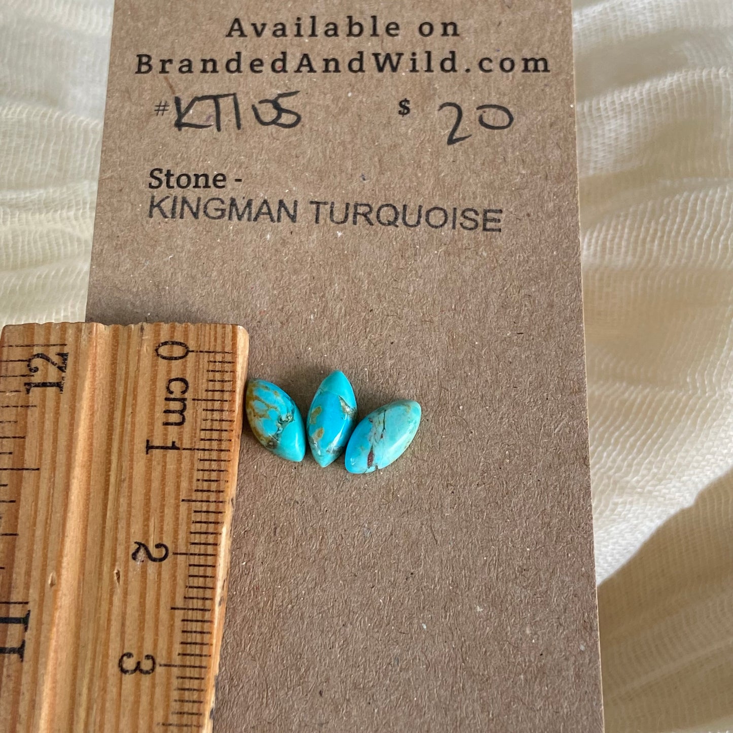 Kingman Turquoise Cabochon - KT105 1B280134-DA5B-410F-B1B3-9689A2028D61 Brandedandwild.com