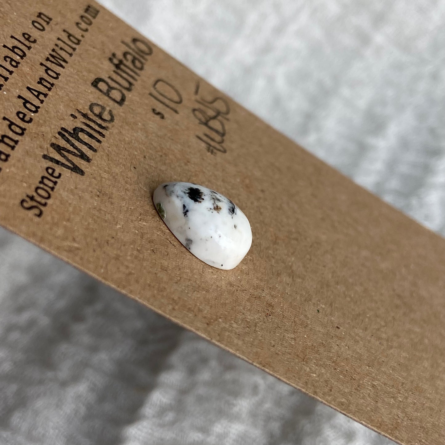 White Buffalo Cabochon - WB45
