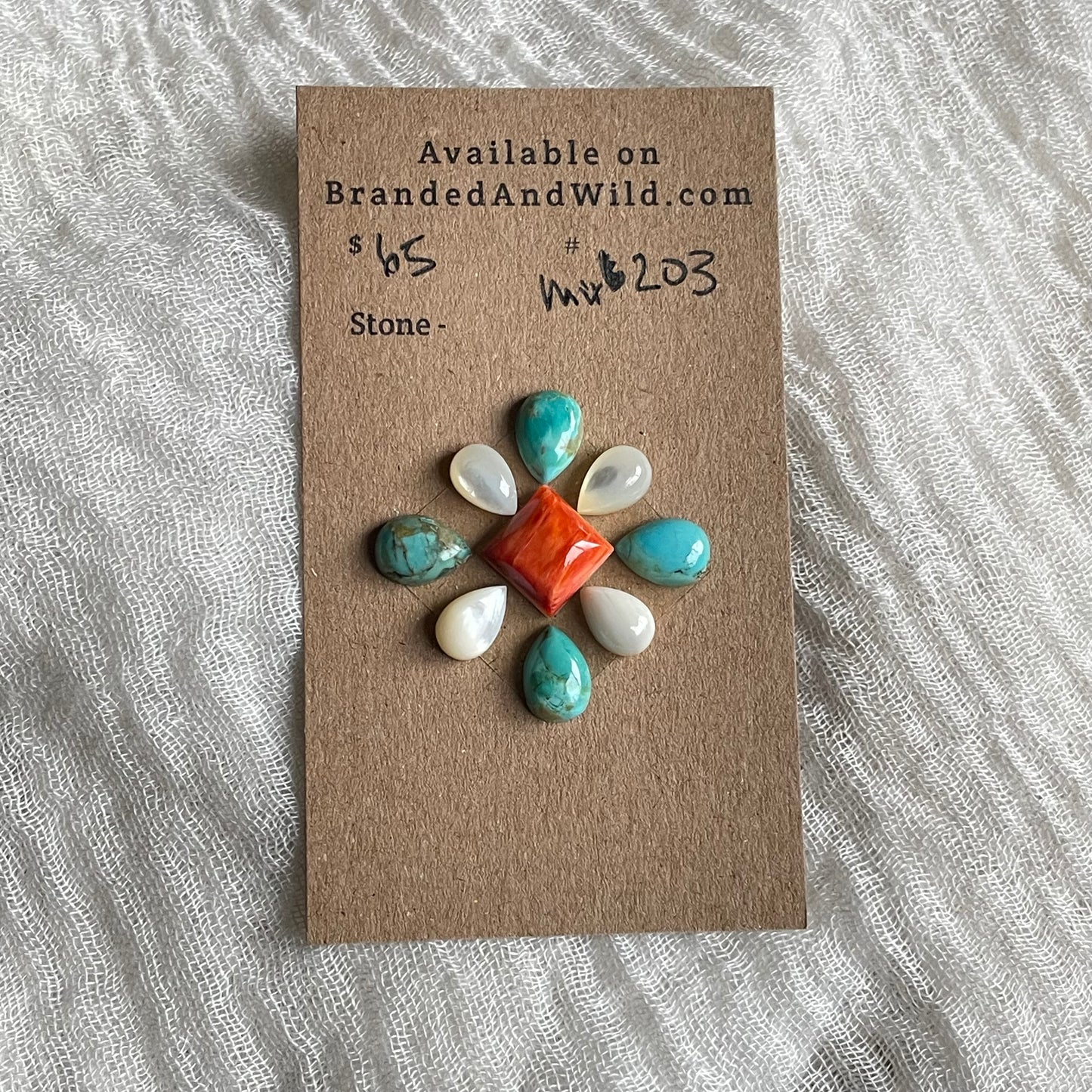 Kingman Mix Cabochon - MIX203 1B76EA42-DFE2-47D5-9ED8-8D569B4D0C04 Brandedandwild.com