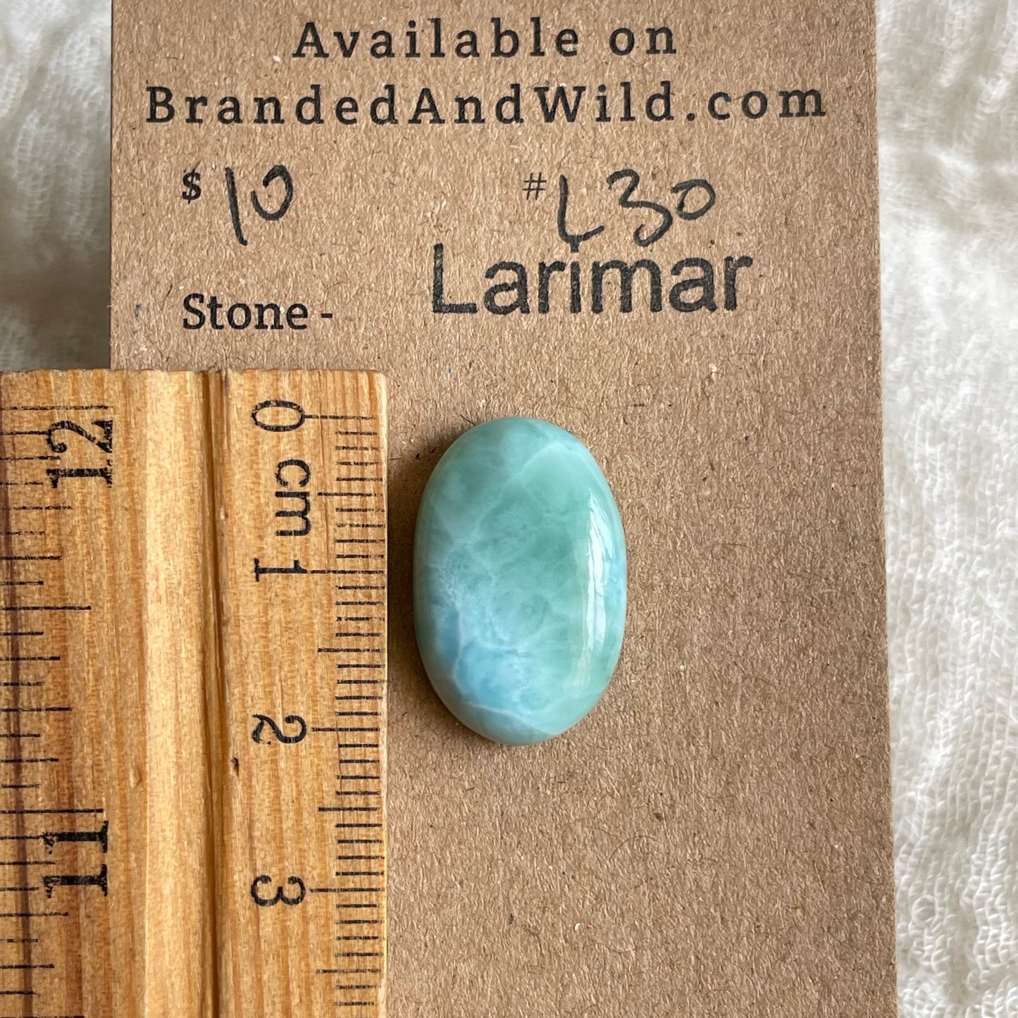 Larimar Cabochon - L30 1B9CFBA8-5EF3-46ED-8084-C4A3B3714E96 Brandedandwild.com