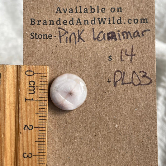 Pink Larimar Cabochon - PL03 1BE399E4-DDB0-42A6-BD32-FE551B46C77F Brandedandwild.com