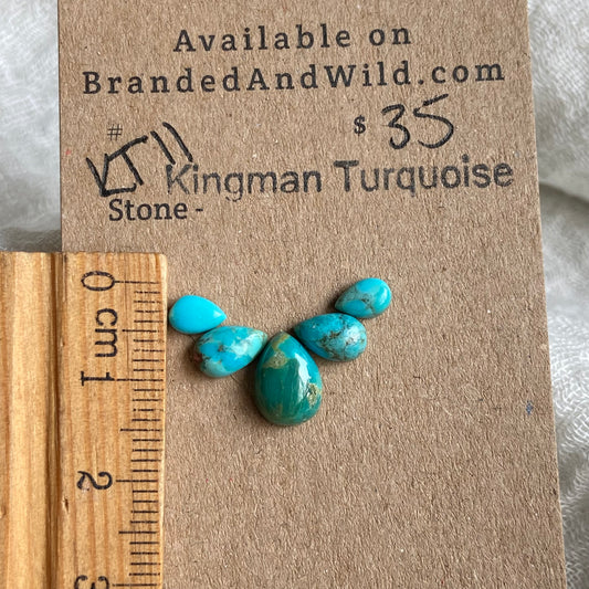 Kingman Turquoise Cabochon - KT11 1C3A8500-C266-4557-AA38-A4C86F6C4575 Brandedandwild.com