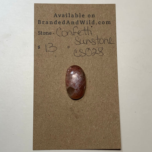 Confetti Sunstone Cabochon - CS028