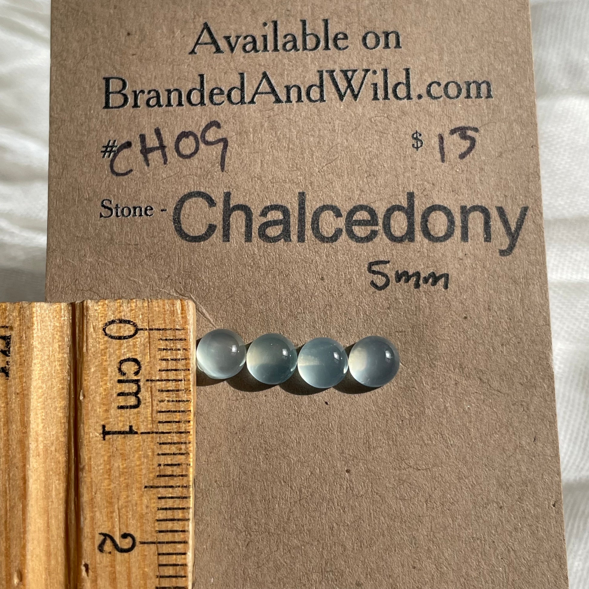 Chalcedony Cabochon - CH09 1C58049A-CFC5-40EA-8FF9-C5D7969B2C43 Brandedandwild.com
