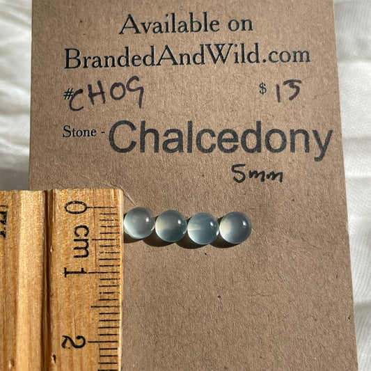 Chalcedony Cabochon - CH09 1C58049A-CFC5-40EA-8FF9-C5D7969B2C43 Brandedandwild.com