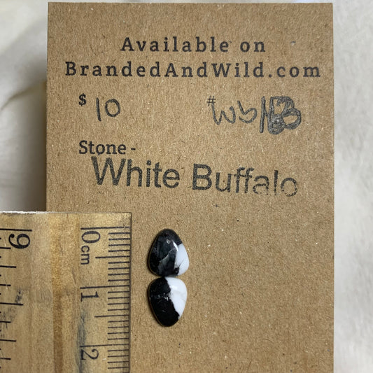 White Buffalo Cabochon - WB163 1C75CEFC-858A-43E2-B00F-FFCB4BEE32C7 Brandedandwild.com