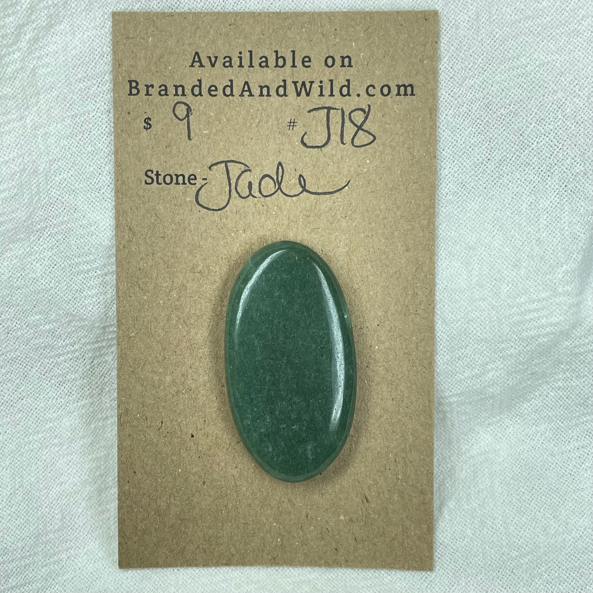 Jade Cabochon - J18 1C7F5EA5-1D9C-4127-A3F5-EBD3BA401411 Brandedandwild.com