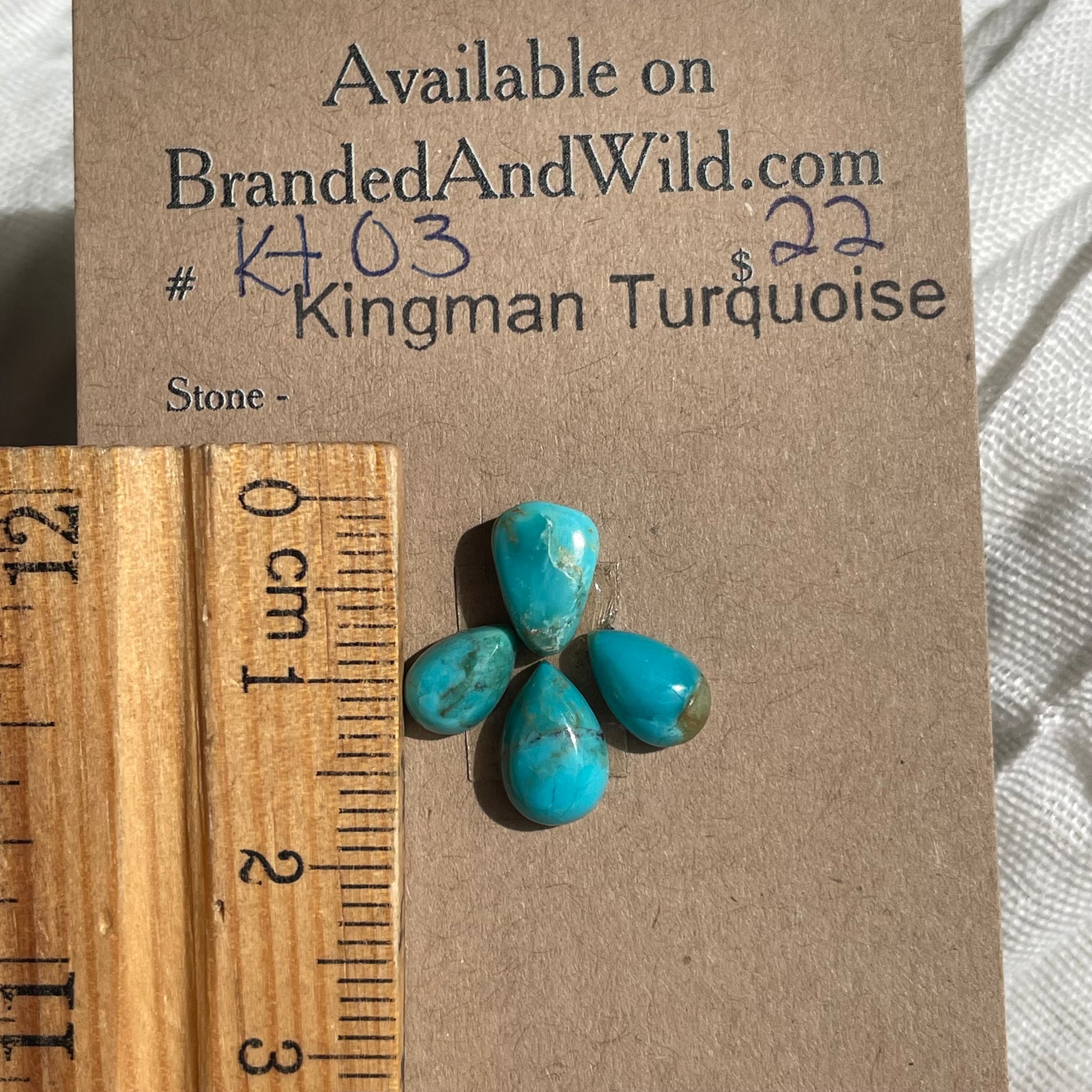 Kingman Turquoise Cabochon - KT03 1CDE0FDE-1971-4EE4-B11A-F974A12C288D Brandedandwild.com