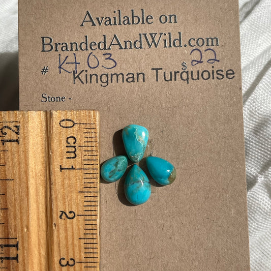 Kingman Turquoise Cabochon - KT03 1CDE0FDE-1971-4EE4-B11A-F974A12C288D Brandedandwild.com