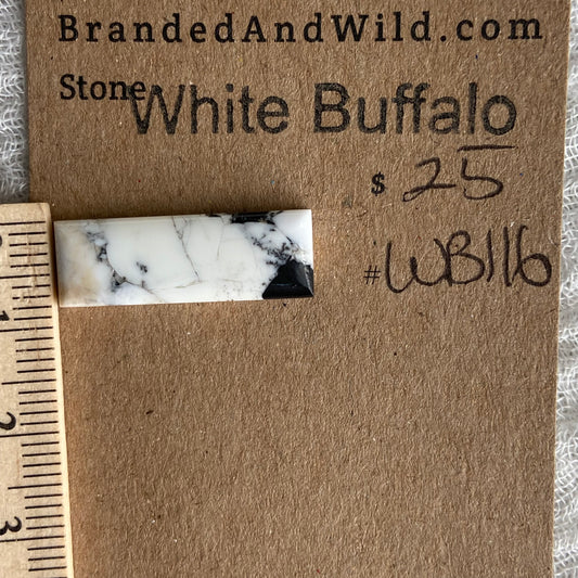 White Buffalo Cabochon - WB116