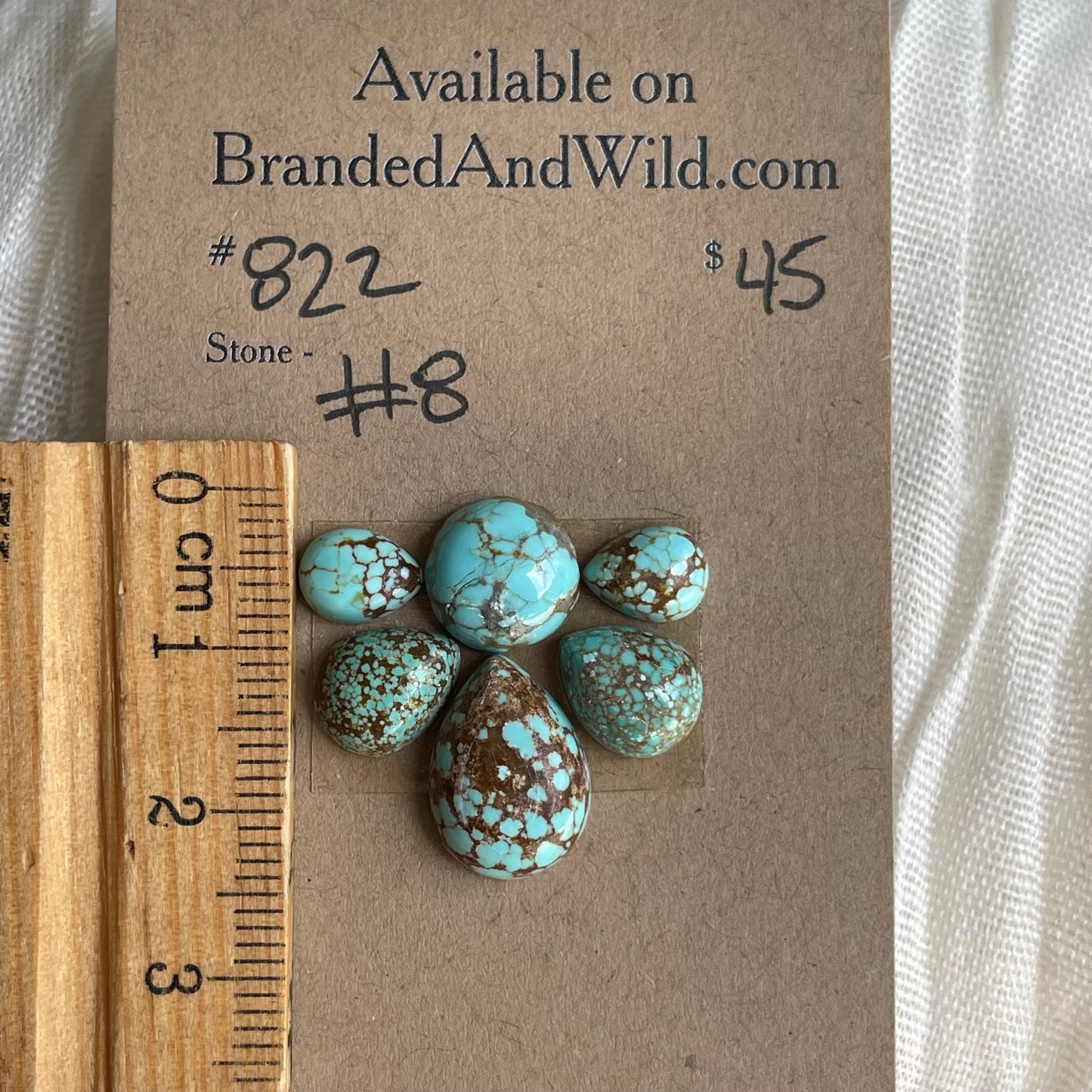 #8 Turquoise Cabochon - #822 1D35DF57-6BCB-485D-9F82-44A5EDC38135 Brandedandwild.com