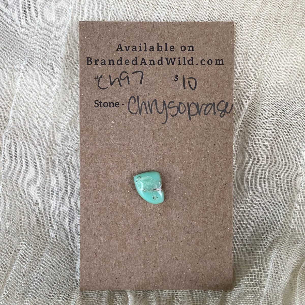 Chrysoprase Cabochon - Ch97 1D36764D-8D2A-444C-A9C4-3D38A09595DD Brandedandwild.com
