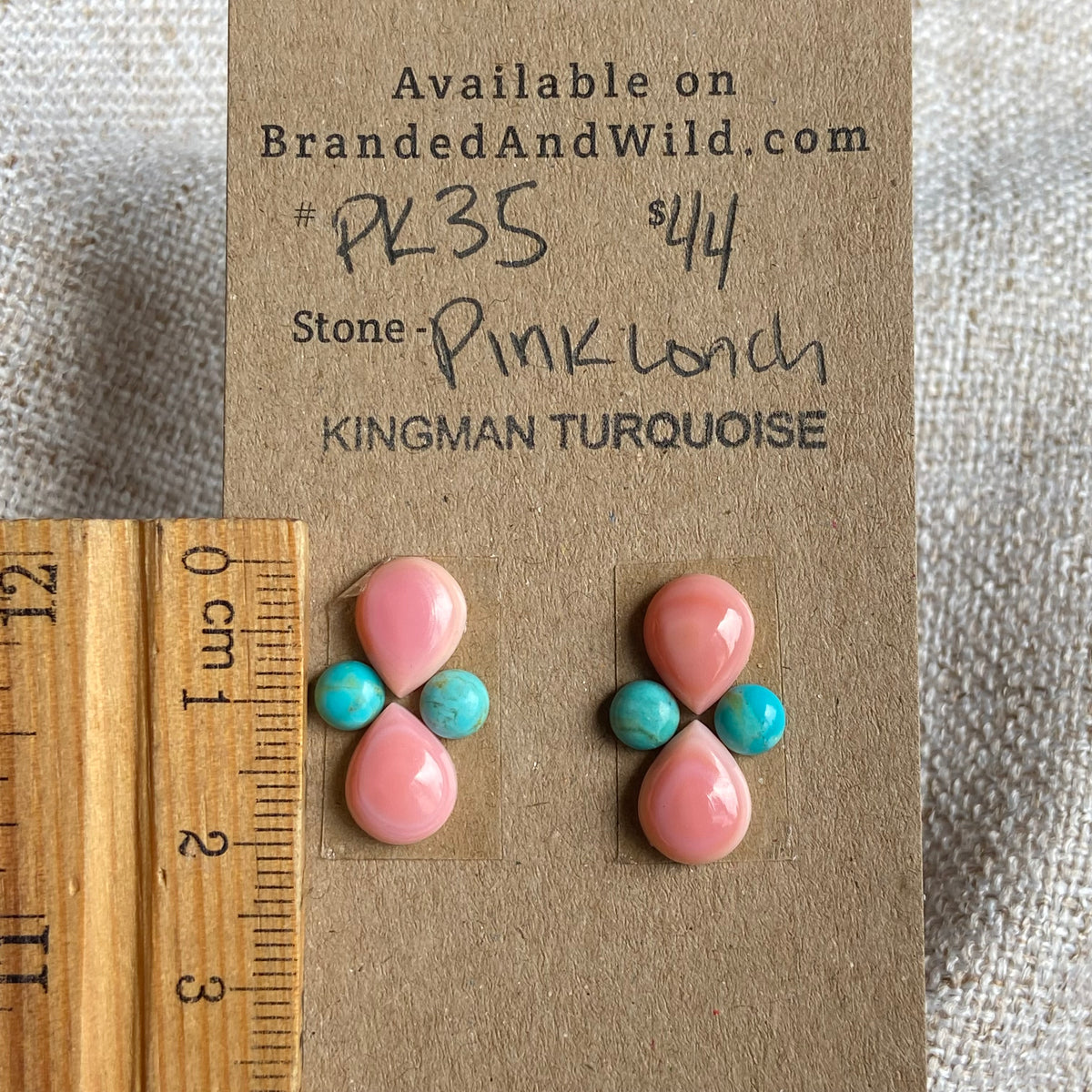 Pink Conch / Kingman Cabochon - PK35 1D43F7D7-42BF-4360-9649-14D306A63E4B Brandedandwild.com