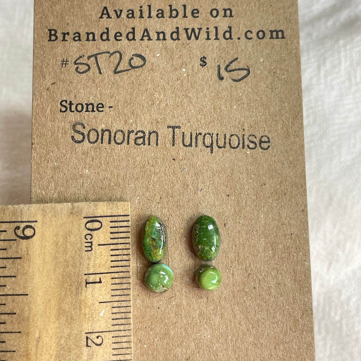 Sonoran Turquoise Cabochon - ST20 1D456358-BAA8-4E99-86CE-7D41CC3C8ECF Brandedandwild.com