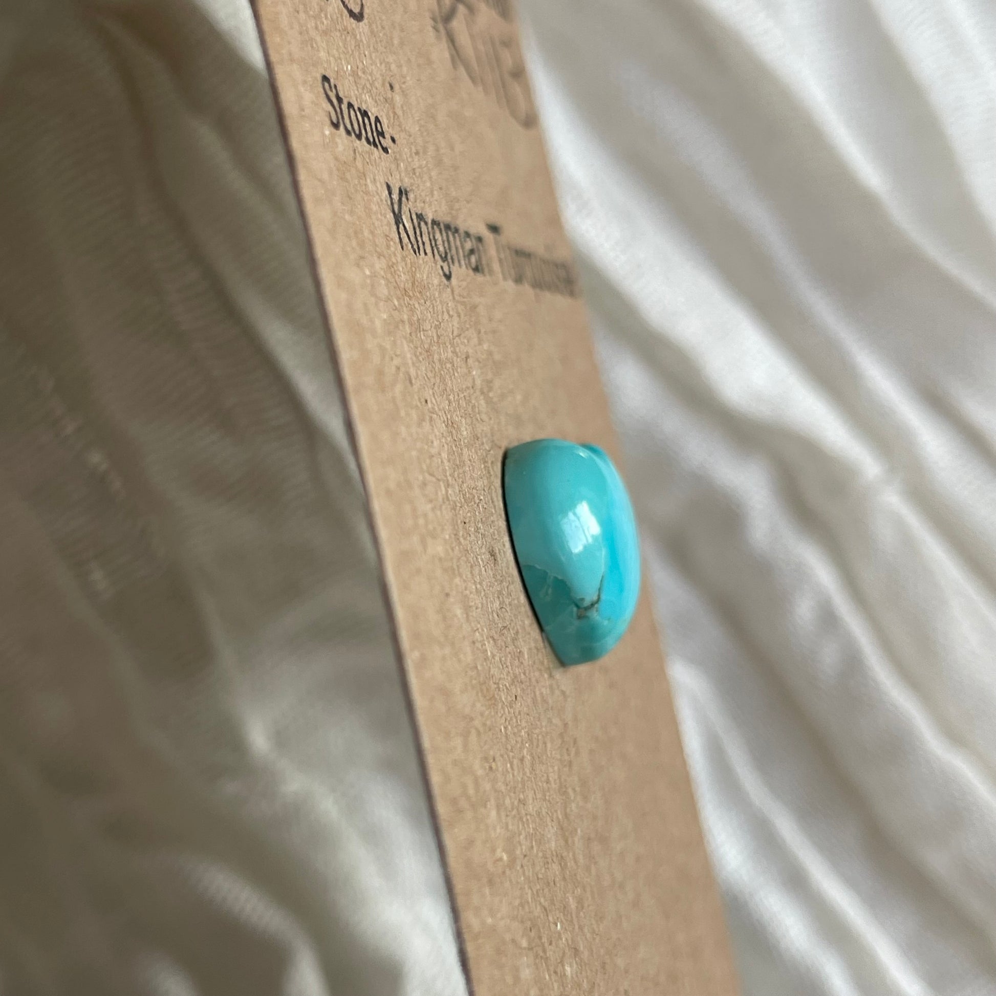 Kingman Turquoise Cabochon - KT113 1D547F5C-6600-4153-92B2-52242DD85794 Brandedandwild.com