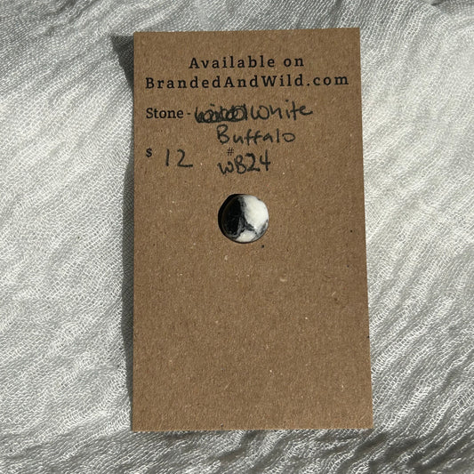 White Buffalo Cabochon - WB24