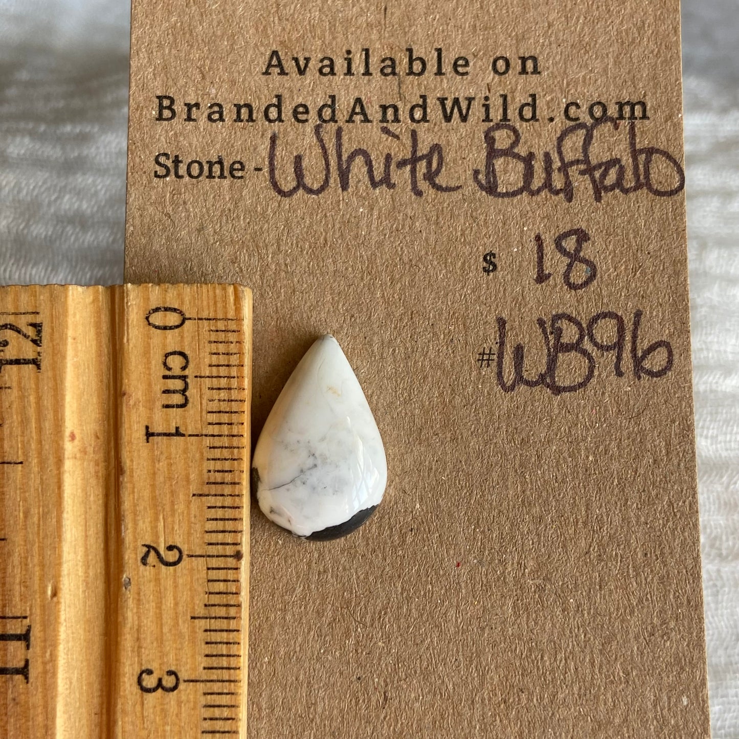 White Buffalo Cabochon - WB86