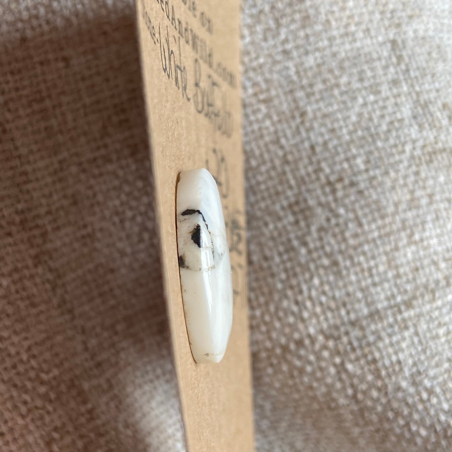 White Buffalo Cabochon - WB27 1D9B8270-8CA7-4670-AFB6-F8EC5F367389 Brandedandwild.com