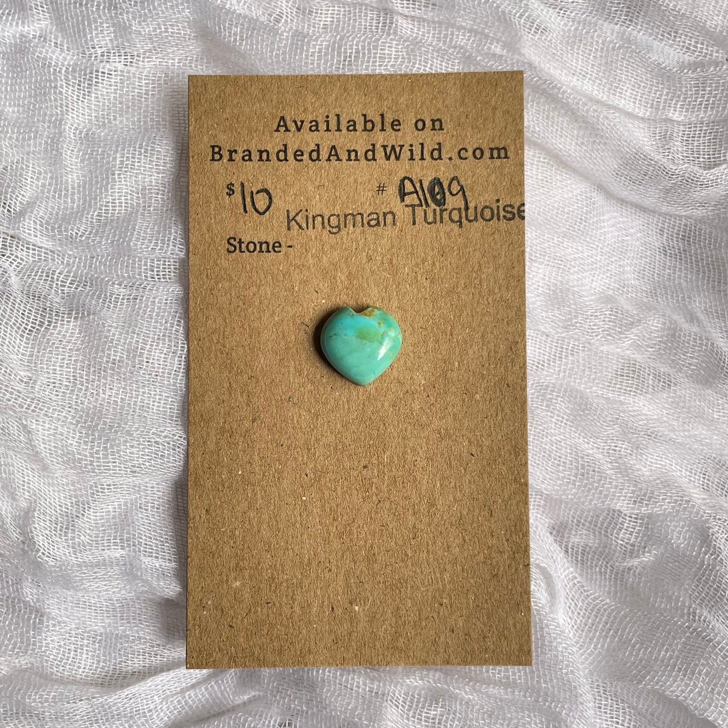 Kingman Turquoise Cabochon - KT109 1DB55585-B238-464E-AC83-E7CEF2A41B3A Brandedandwild.com