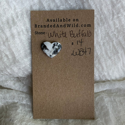 White Buffalo Cabochon - WB47