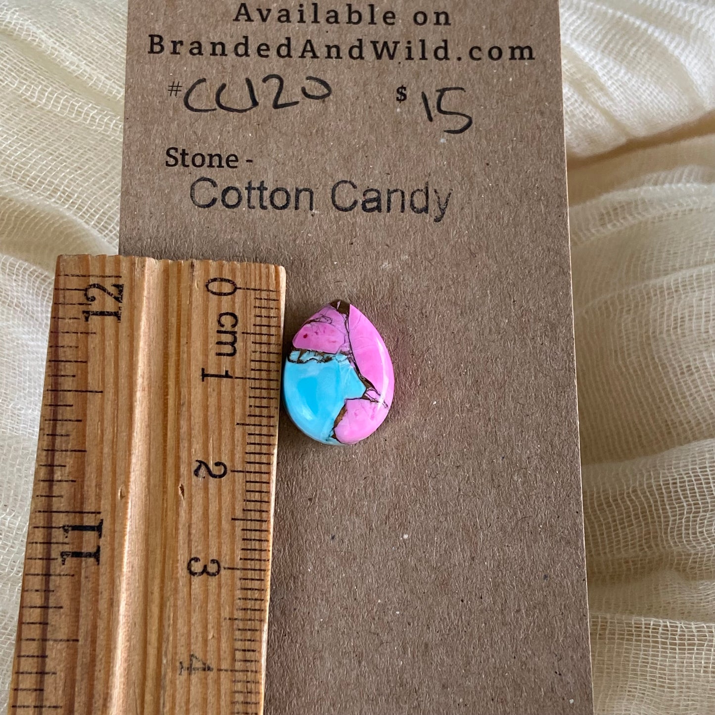 Cotton Candy Cabochon - CC120 1DD8401A-1332-4896-A533-55274C48E65E Brandedandwild.com