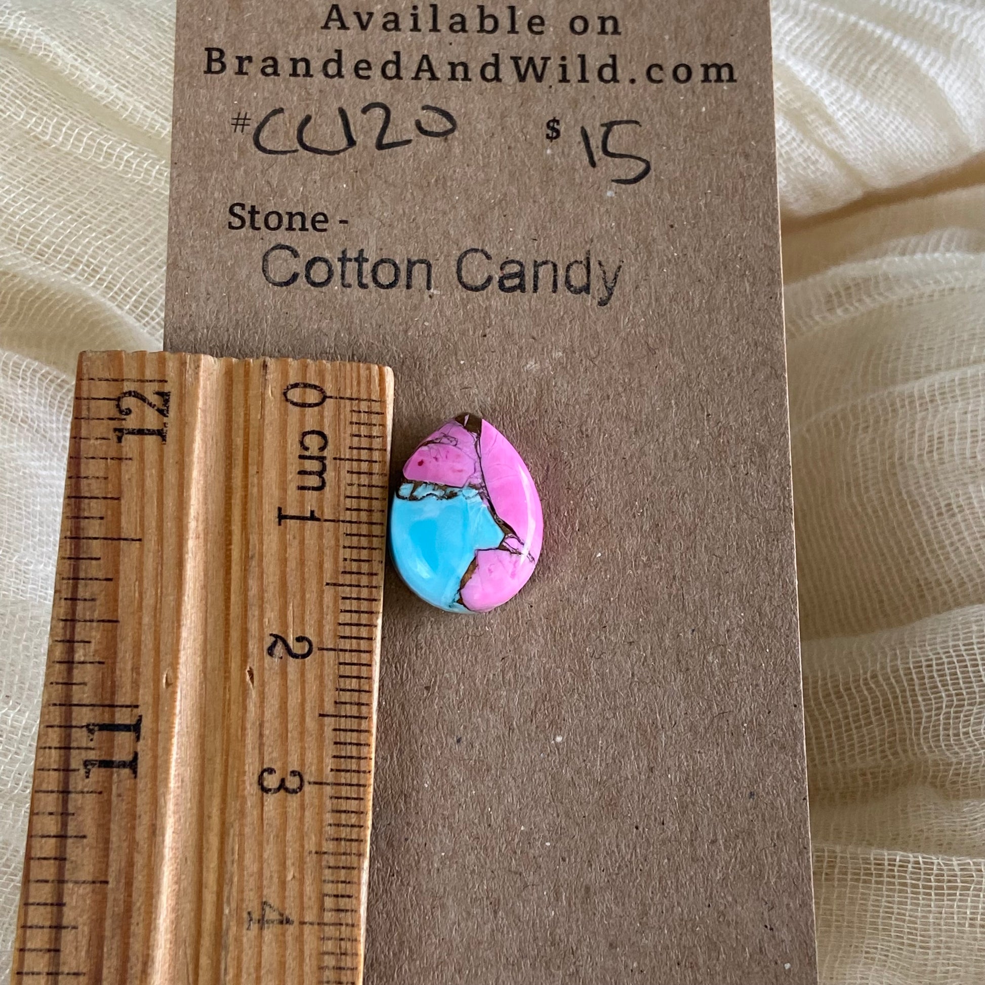 Cotton Candy Cabochon - CC120 1DD8401A-1332-4896-A533-55274C48E65E Brandedandwild.com