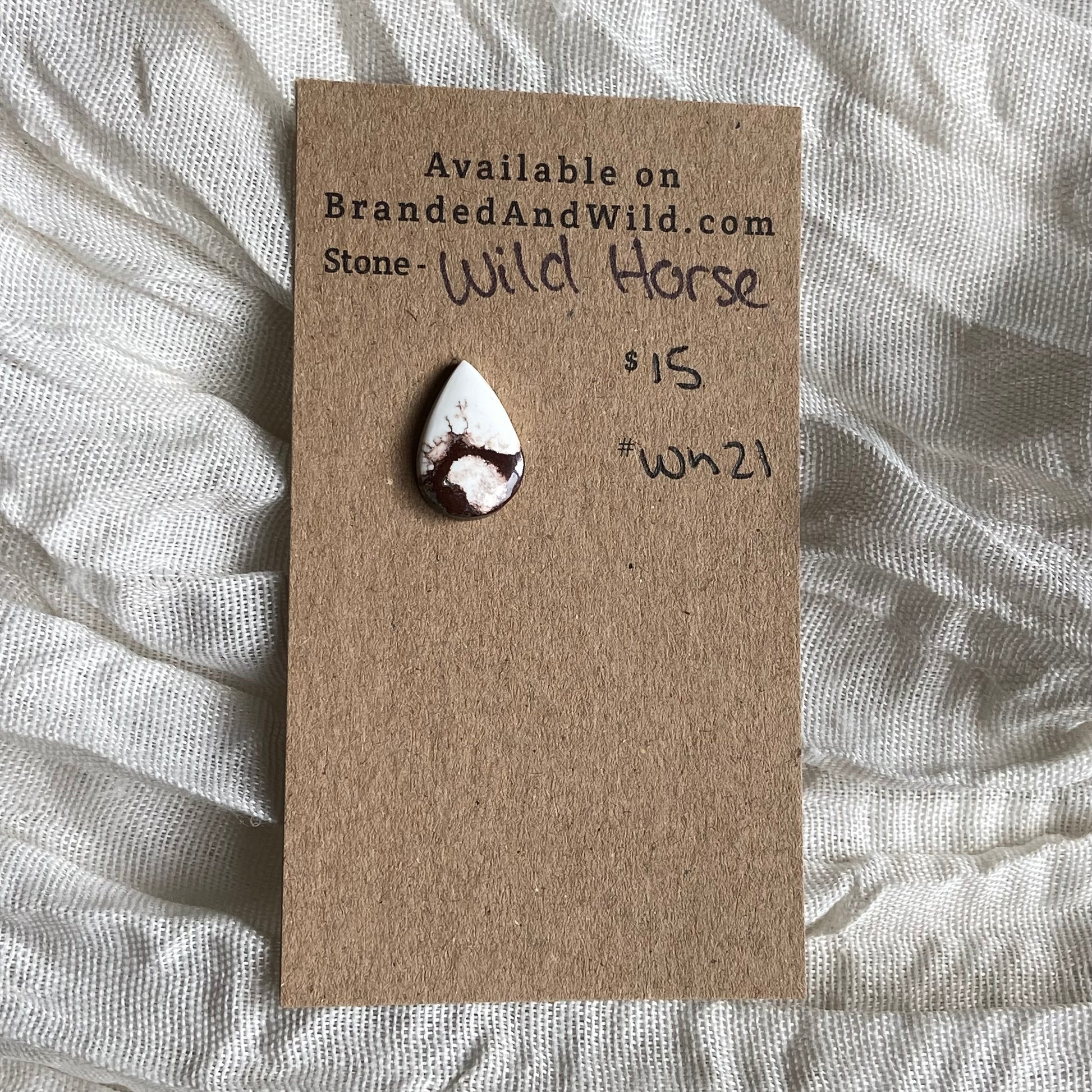 Wild Horse Cabochon - WH21 1DE3AF4E-623B-424D-93EC-31666968F35E Brandedandwild.com