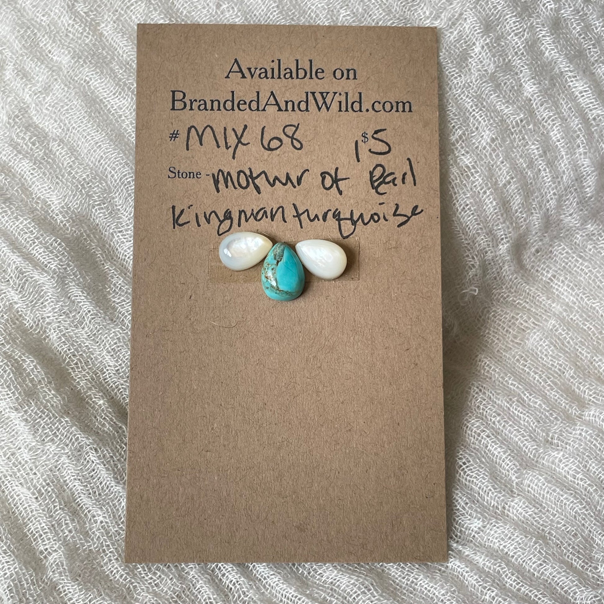 Kingman / Mother of Pearl Cabochon - Mix68 1DE51B2F-62E8-4AD5-8A89-6293326CCA62 Brandedandwild.com