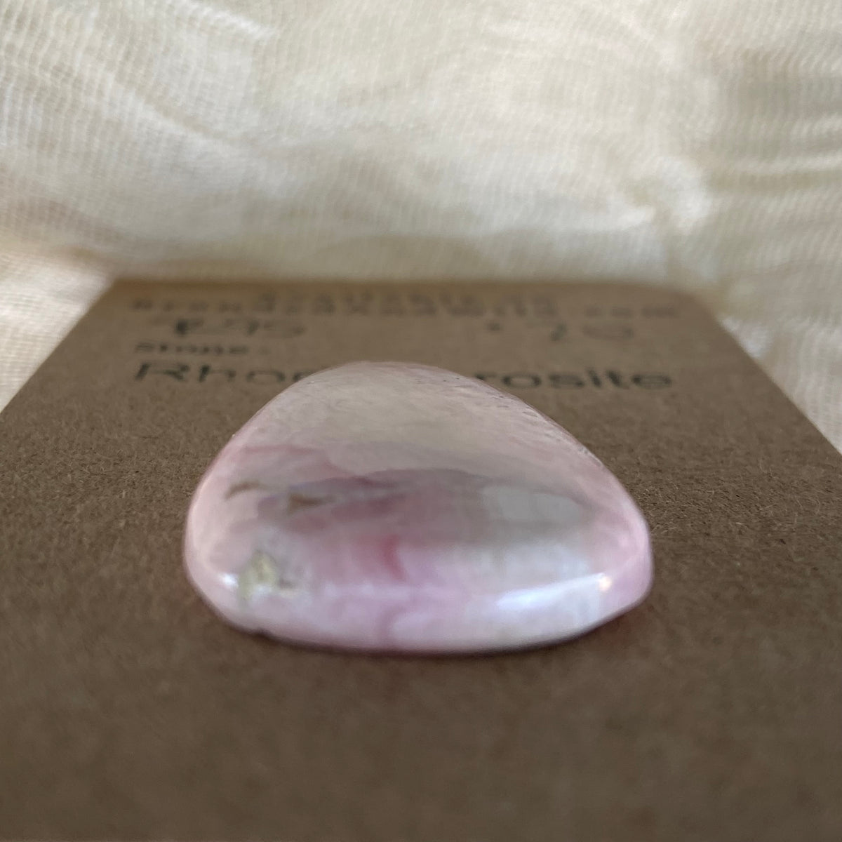 Rhodochrosite Cabochon - R95 1DED3DBF-0E56-4594-A519-DD9952F629EA Brandedandwild.com