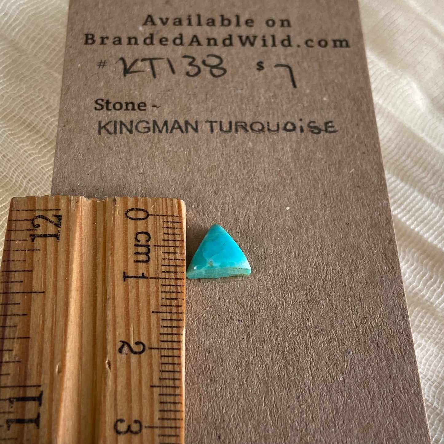 Kingman Turquoise Cabochon - KT138 1E018276-B942-4B75-95D0-AA4E5D4B6E40 Brandedandwild.com