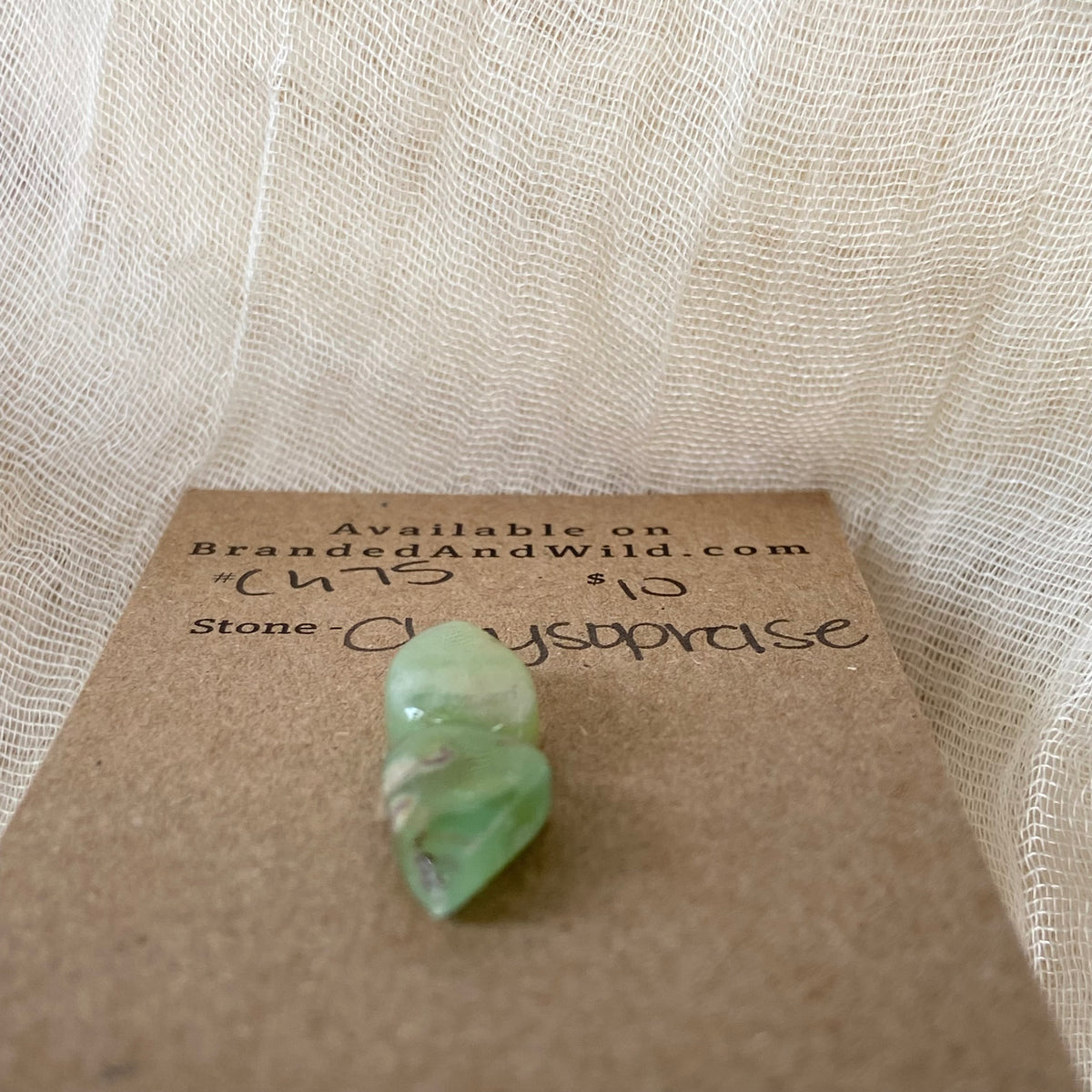 Chrysoprase Cabochon - Ch75 1E2D5A33-A0A3-4FBE-AC17-25F5C3129030 Brandedandwild.com