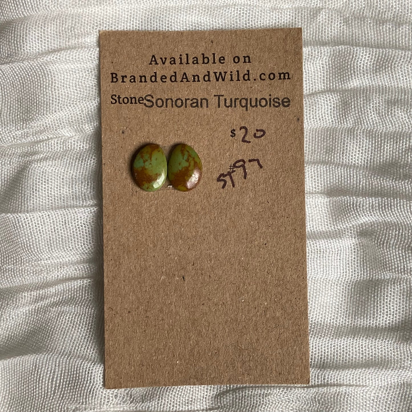 Sonoran Turquoise Cabochon - ST97 1E50854C-BAEC-4D2D-A6D1-D2F9A3A3E16C Brandedandwild.com