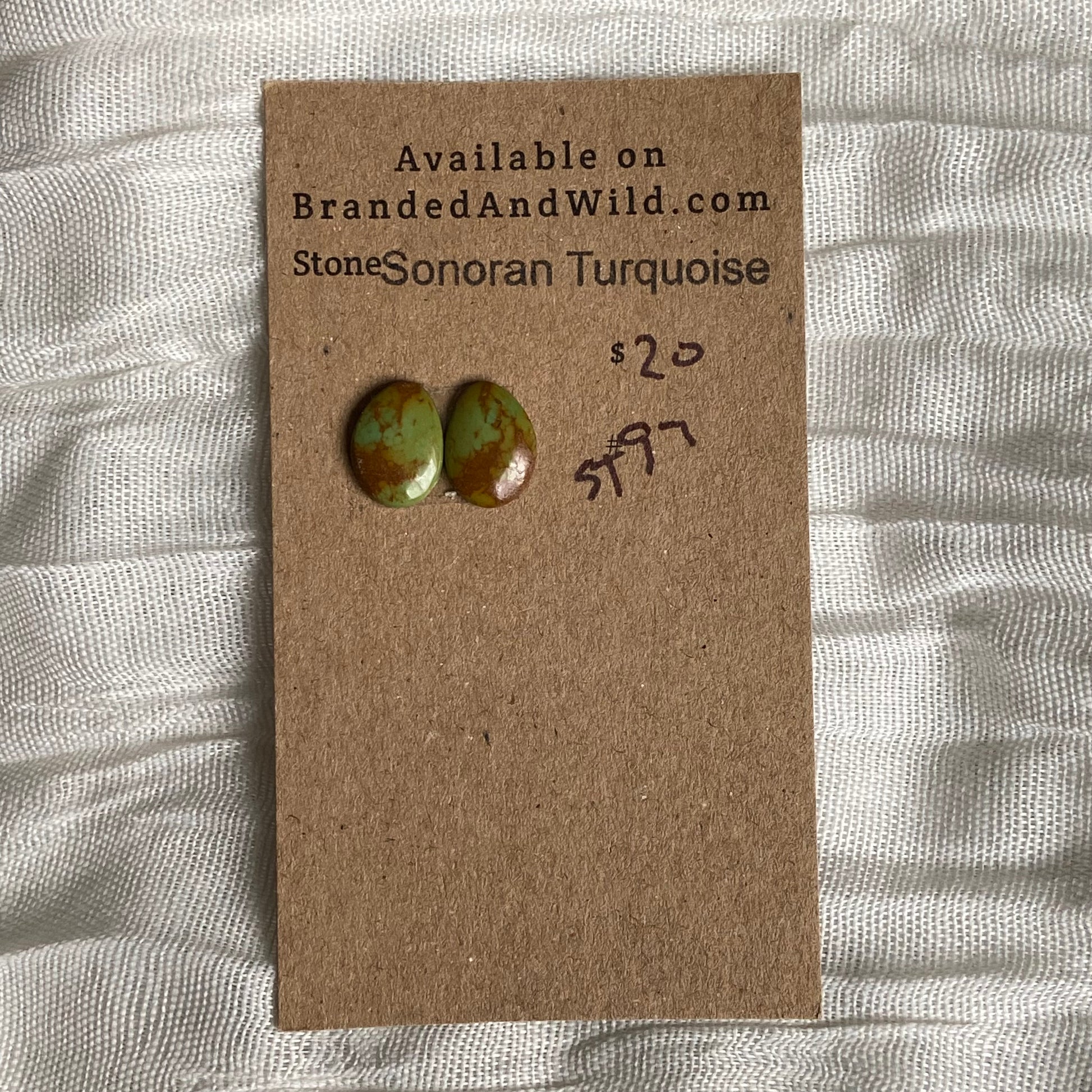 Sonoran Turquoise Cabochon - ST97 1E50854C-BAEC-4D2D-A6D1-D2F9A3A3E16C Brandedandwild.com