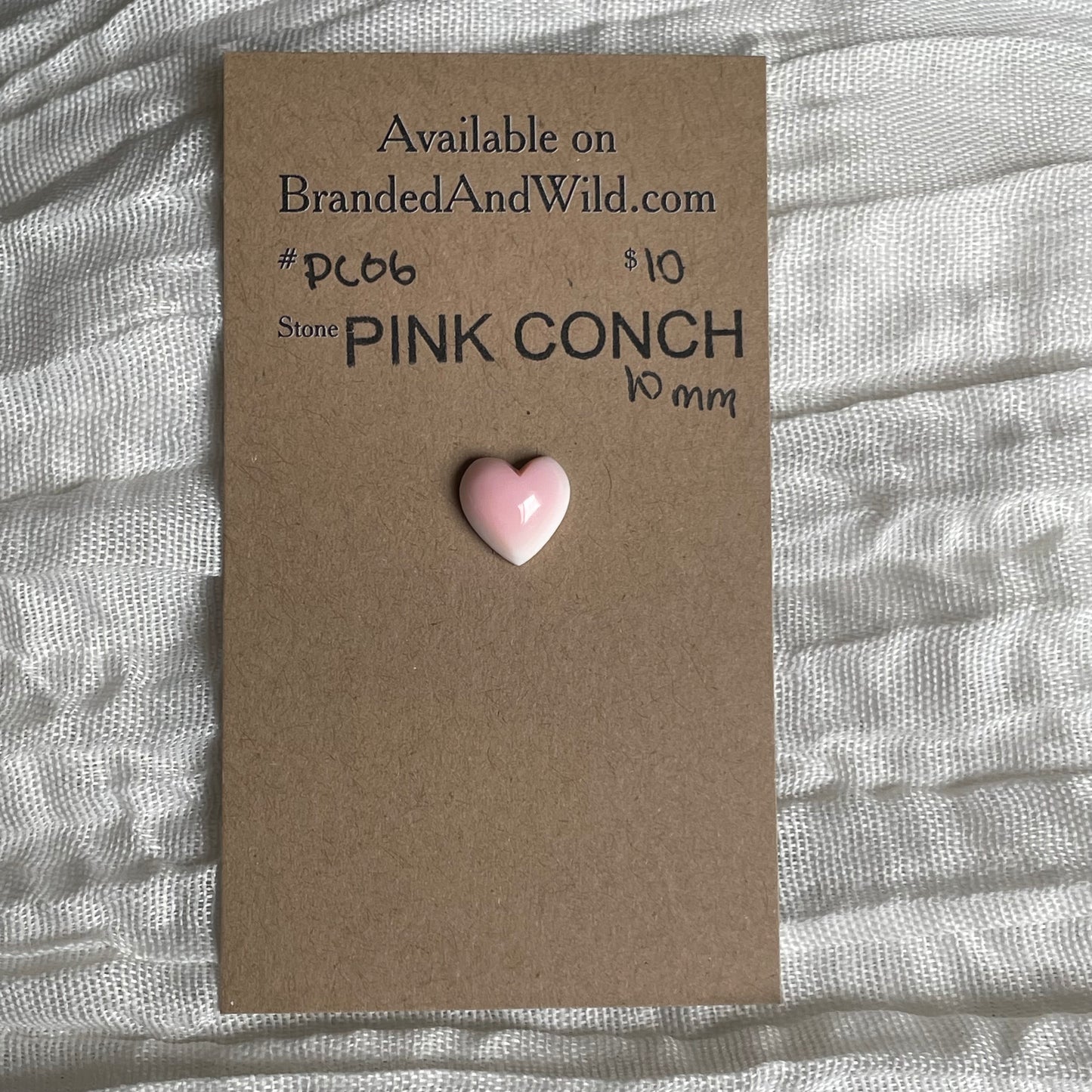 Pink Conch Cabochon - PC06 1E57369C-7C8B-4607-AD91-F2E5A880A030 Brandedandwild.com