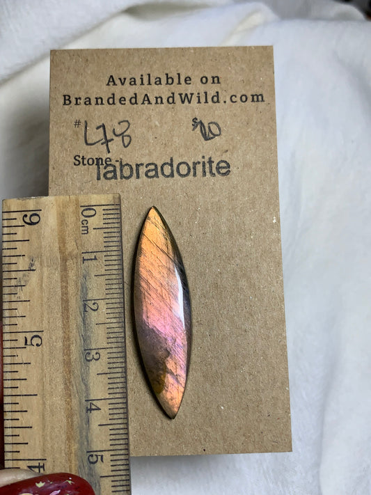 Labradorite Cabochon - L78 1E7D474A-93D7-4AFD-9BA9-660F8ED407AA Brandedandwild.com