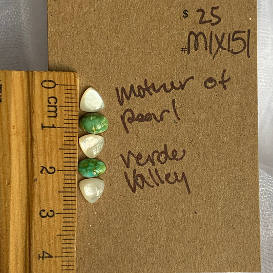 Mother of Pearl / Verde Valley Cabochon - MIX151