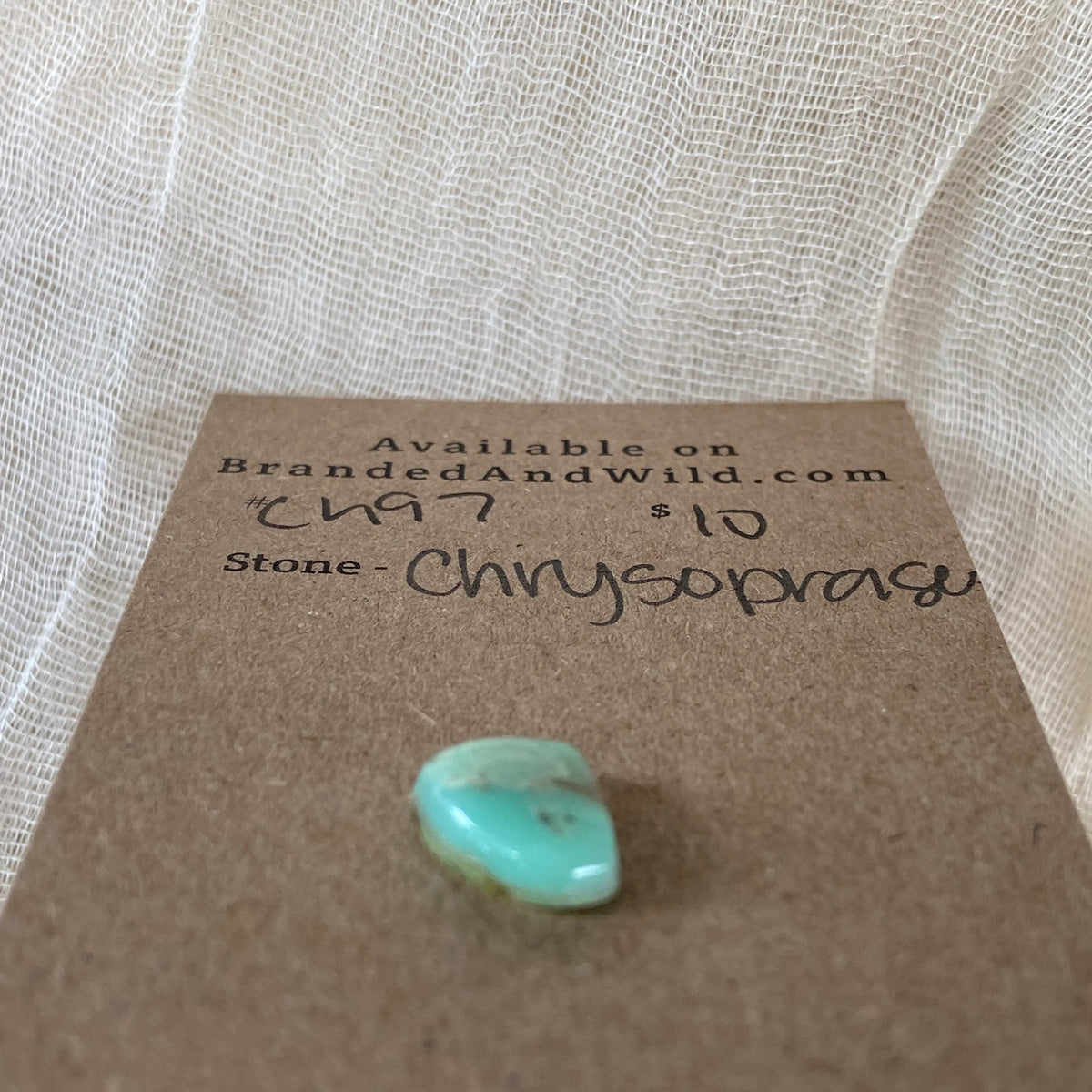 Chrysoprase Cabochon - Ch97 1E906082-CCBE-4DE7-881E-2435DA512ADE Brandedandwild.com