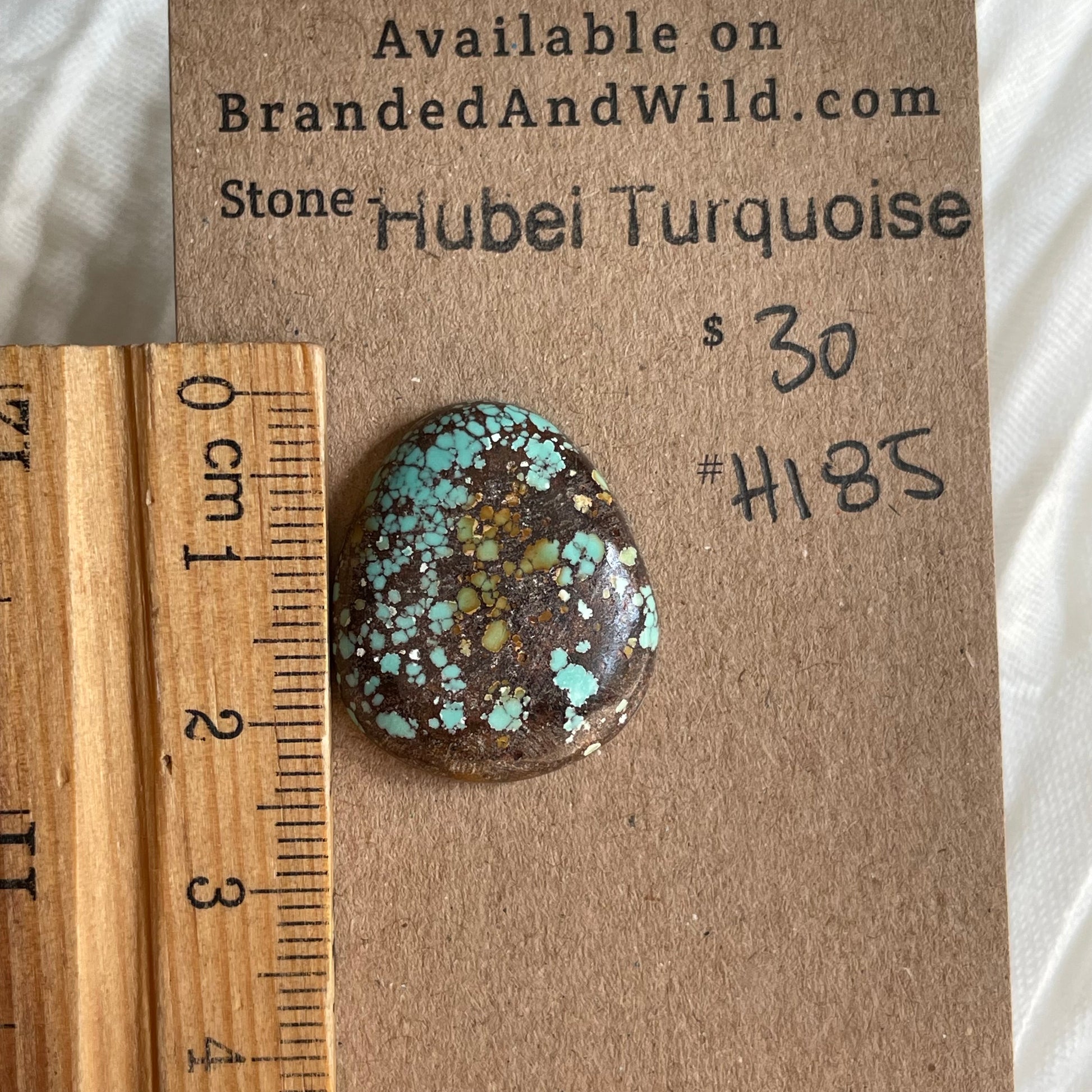 Hubei Turquoise Cabochon - H185 1E999239-06BF-49CD-A4DA-0613F9B914C8 Brandedandwild.com