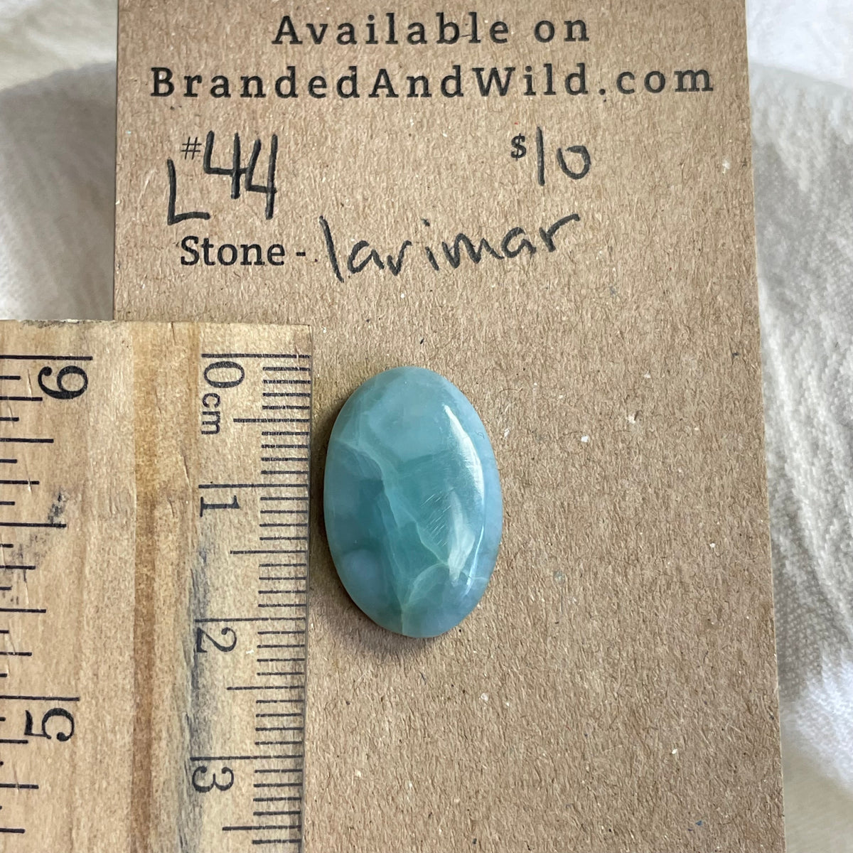 Larimar Cabochon - L44 1E9C3D20-3255-4D8A-B5B0-0C324F896E6A Brandedandwild.com