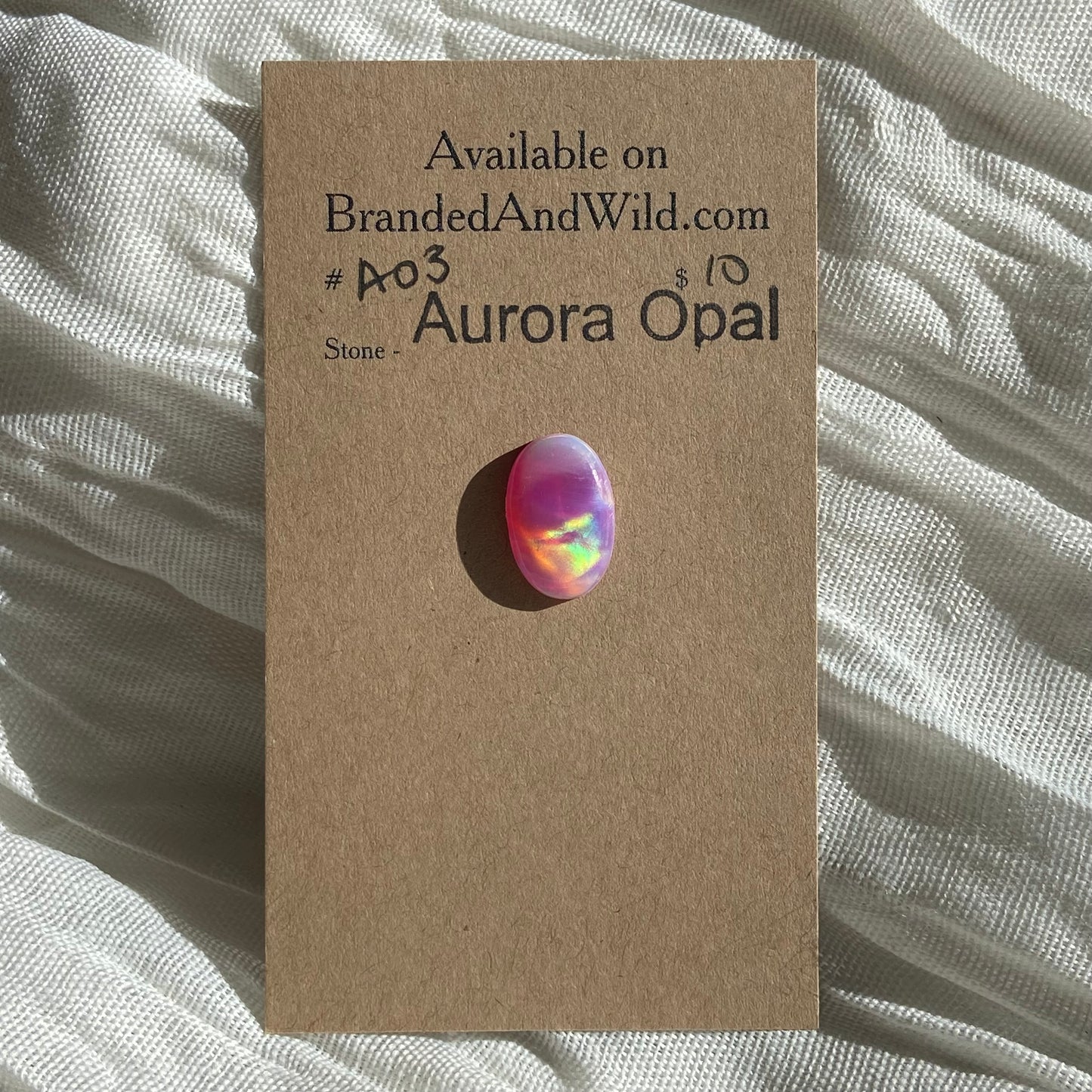 Aurora Opal Cabochon - A03 1EAFE53C-D3B4-4646-B2A2-38010A75422E Brandedandwild.com